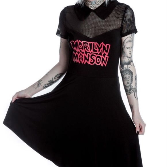 Killstar Dresses & Skirts - NWT KILLSTAR Sedate skater dress goth punk lunar